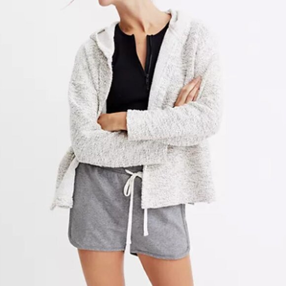 Madewell Women's Textural Hooded Open Jacket S - Picture 11 of 11